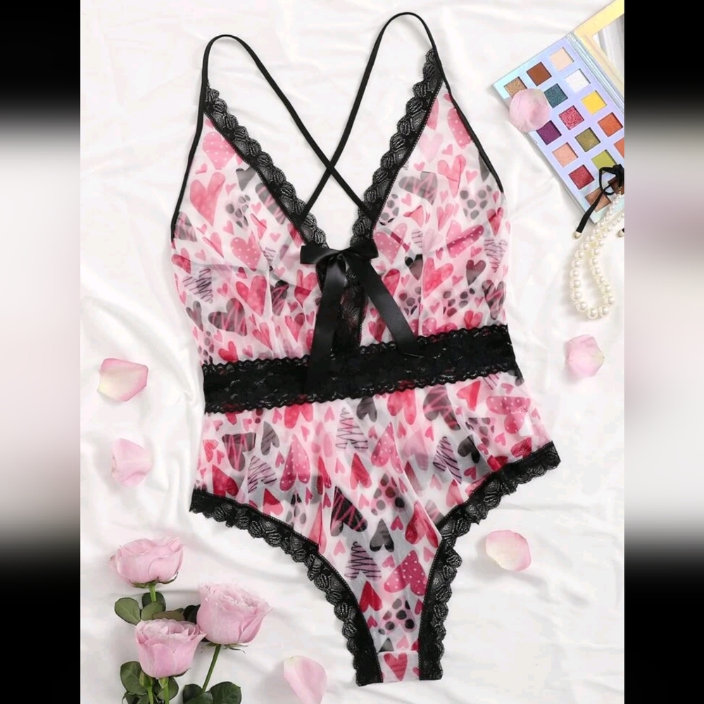 Womens Mesh Sexy BodySuit NWOT